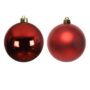 Shatterproof Bauble Mix – Christmas Red – 6 Pack